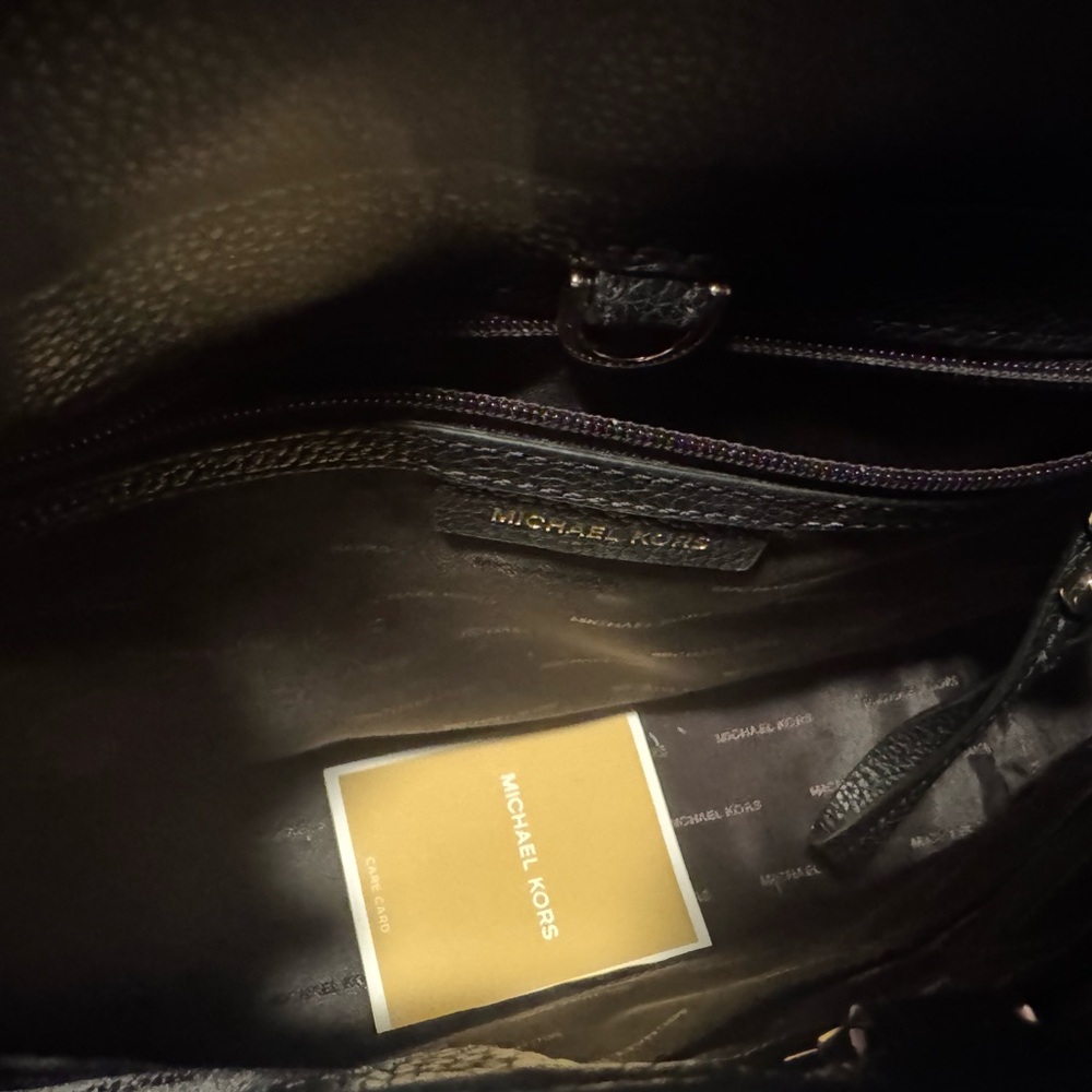 Michael Kors Black and Gold Shoulder Bag - Picture 6 of 7